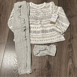 The Honest Company Gray Set Girls 4t
